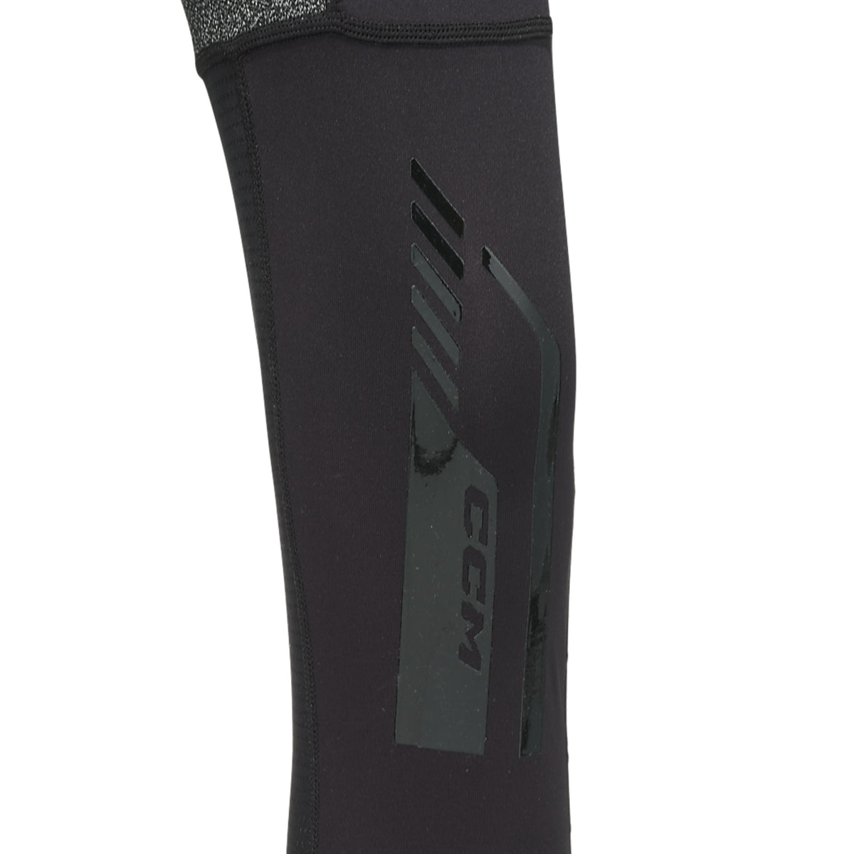 A photo of the CCM FTW Cut Protection Baselayer Pant with Jill Youth in colour black and grey.