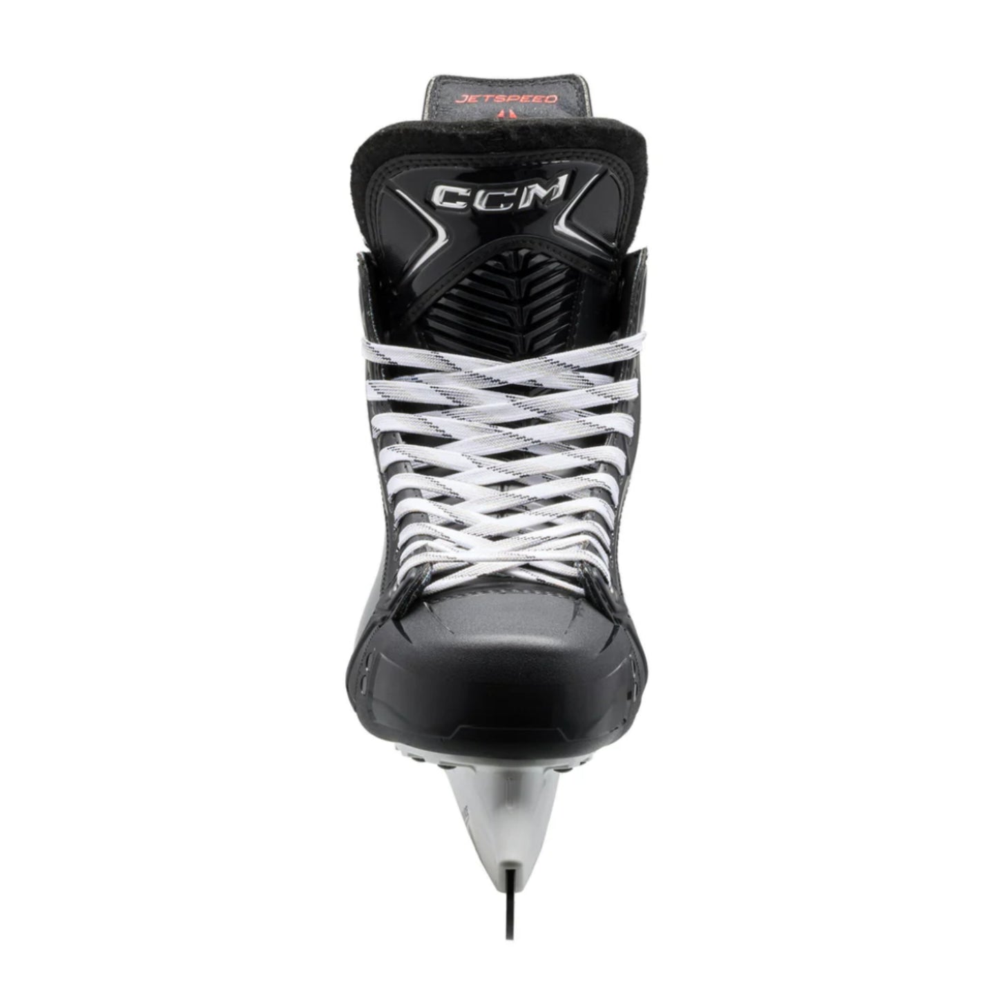A photo of the CCM JetSpeed Vibe Hockey Skates in colour black and red.