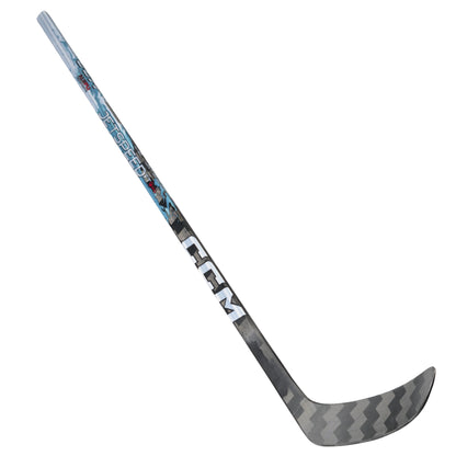 A photo of the CCM Jetspeed FT9 Pro Senior Hockey Stick in colour black, blue and white.