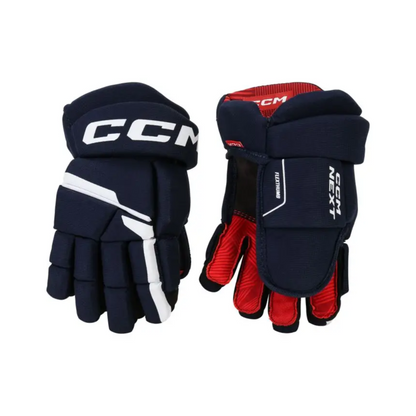 CCM Next Junior Hockey Gloves Navy