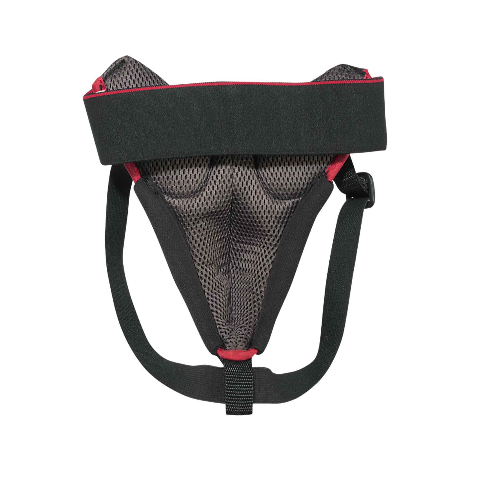 A photo of the CCM Phenom Goalie Pelvic Protector Junior in colour black and red and white.