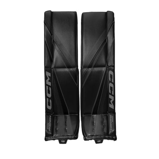 A photo of the black CCM Phenom Goalie Pads
