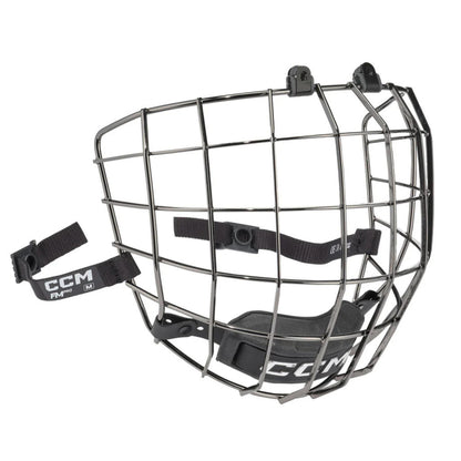 A photo of the CCM Pro Hockey Facemask in colour chrome.