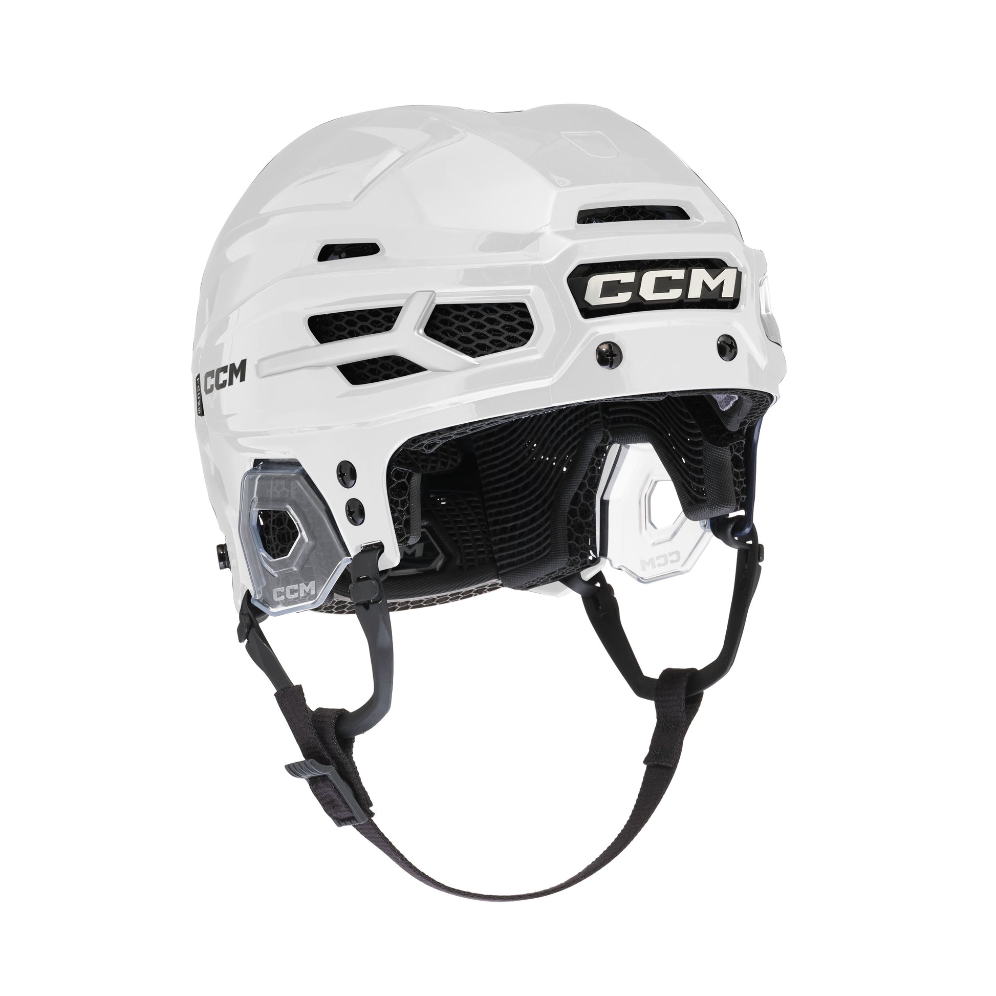 A photo of the CCM Tacks X Pro Hockey Helmet (2026) in colour white.