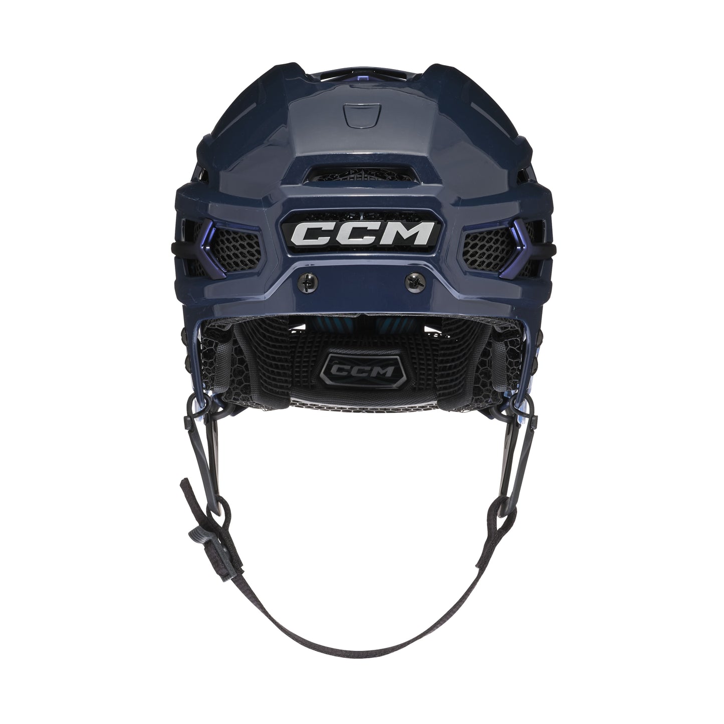 A photo of the CCM Tacks X Pro Hockey Helmet (2026) in colour navy.