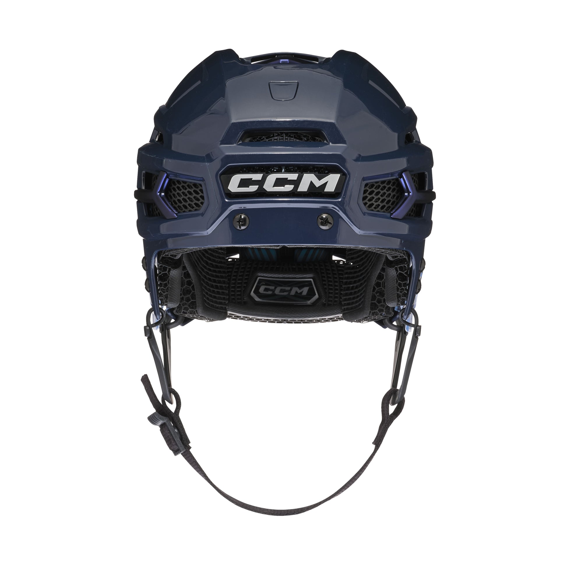 A photo of the CCM Tacks X Pro Hockey Helmet (2026) in colour navy.