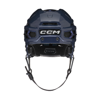 A photo of the CCM Tacks X Pro Hockey Helmet (2026) in colour navy.