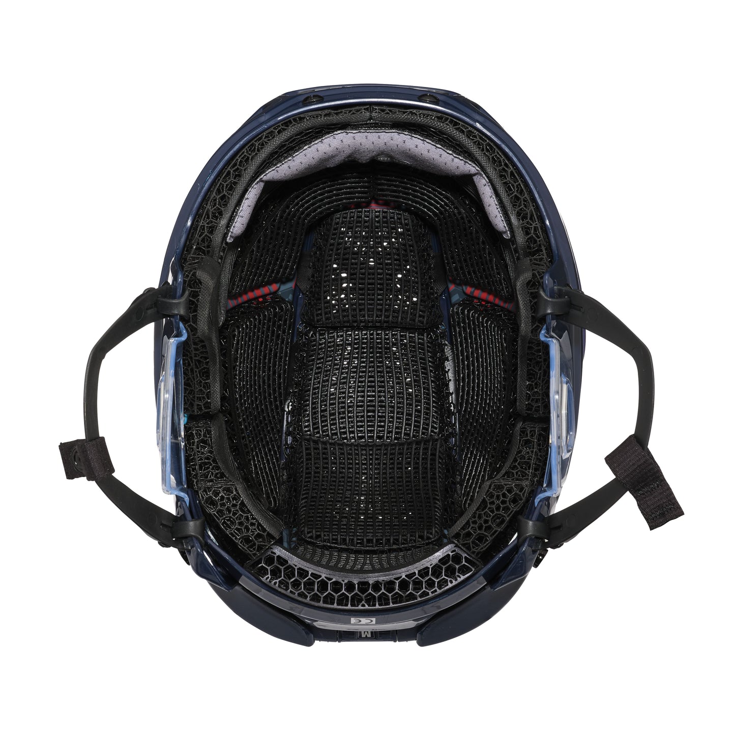 A photo of the CCM Tacks X Pro Hockey Helmet (2026) in colour navy.