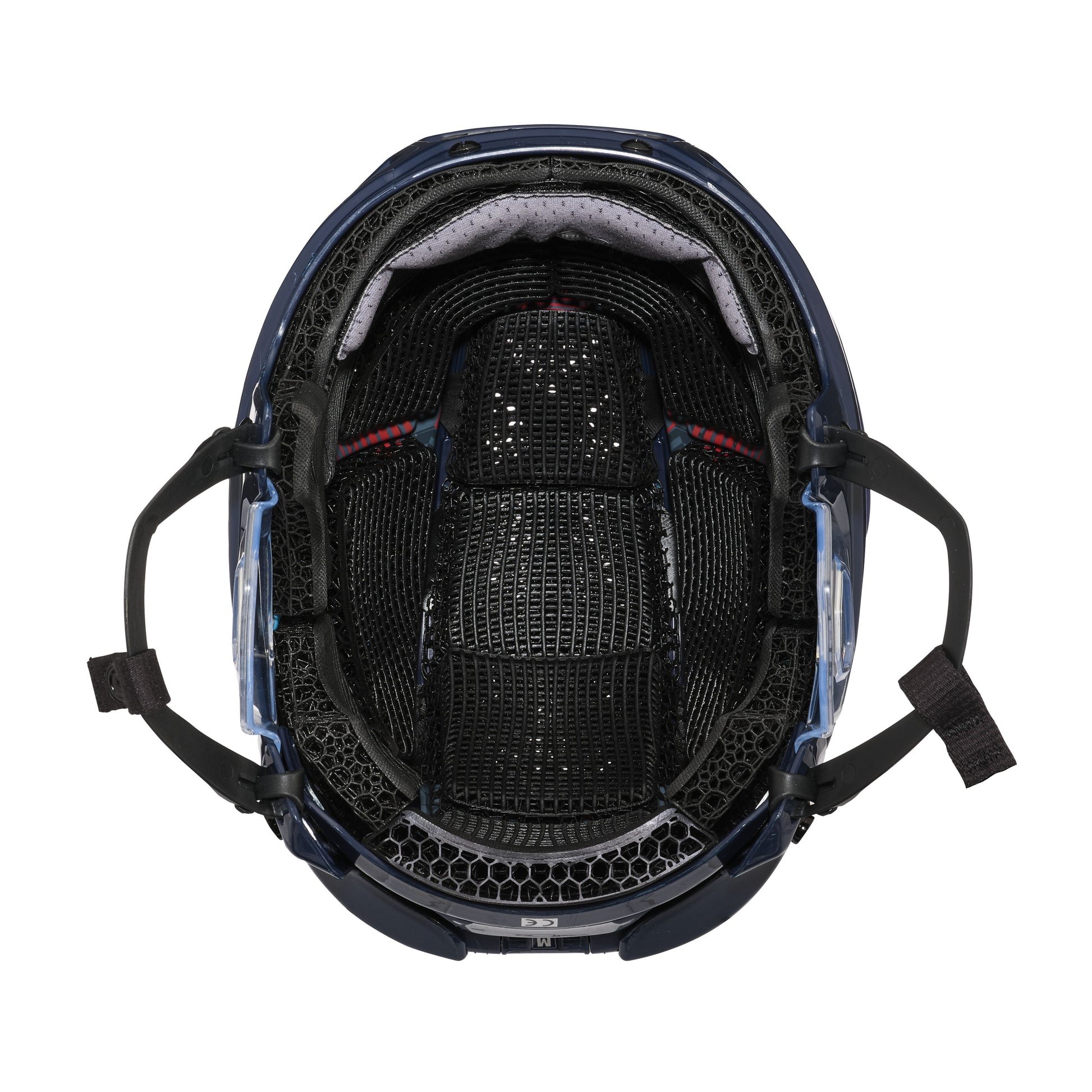 A photo of the CCM Tacks X Pro Hockey Helmet (2026) in colour navy.