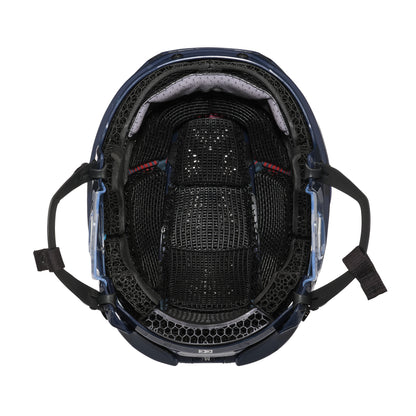A photo of the CCM Tacks X Pro Hockey Helmet (2026) in colour navy.