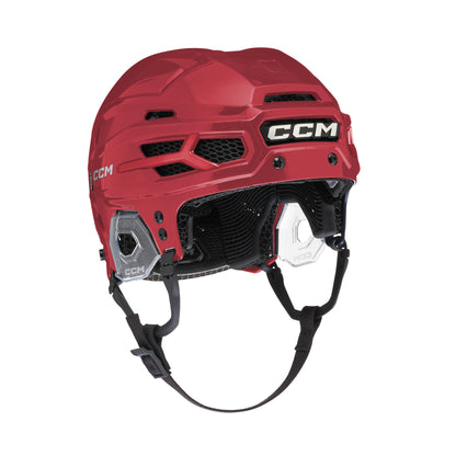 A photo of the CCM Tacks X Pro Hockey Helmet (2026) in colour red.