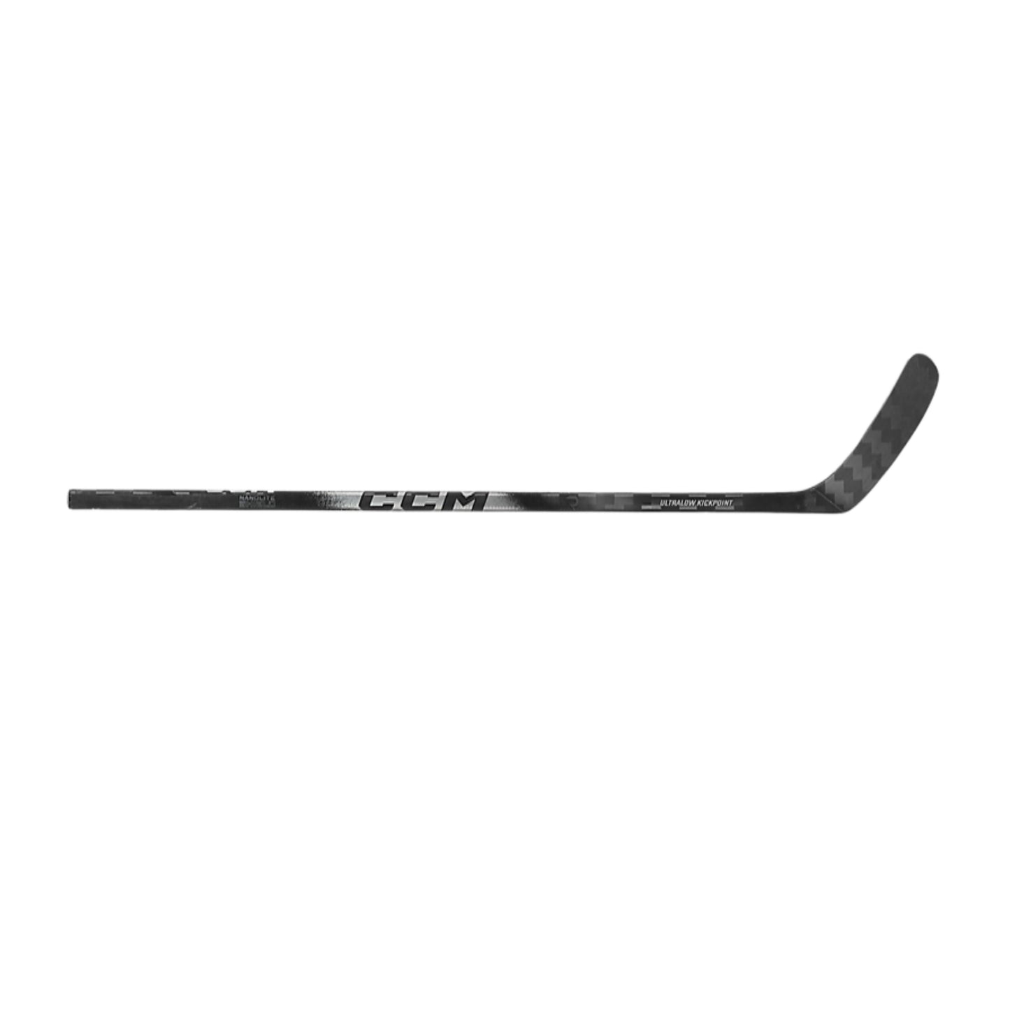 A photo of the CCM Ribcor Trigger 10 Pro Senior Hockey Stick in chrome and black.