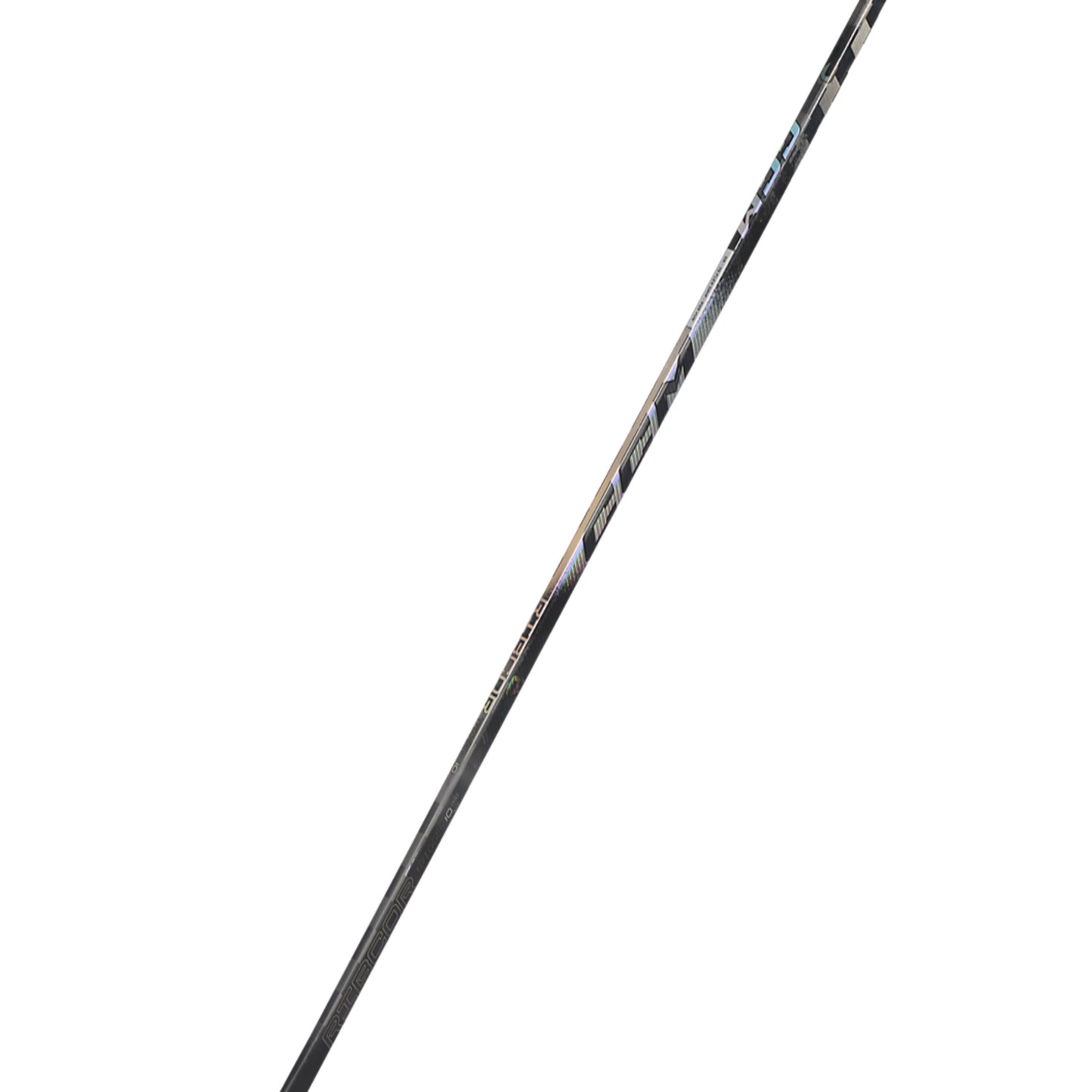 A photo of the CCM Ribcor Trigger 10 Pro Senior Hockey Stick in chrome and black.