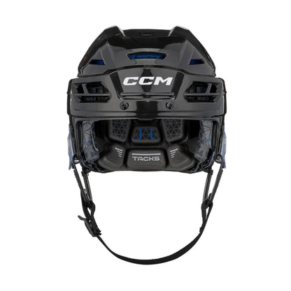 A photo of the CCM Tacks 310 Hockey Helmet in black.