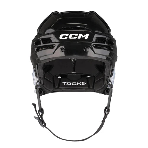 A photo of the CCM Tacks 720 Hockey Helmet in colour black. Front view.