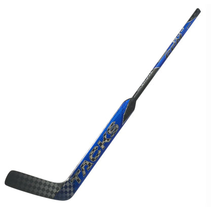 A photo of the CCM Tacks Pro P1 Intermediate Goalie Stick in colour royal blue.