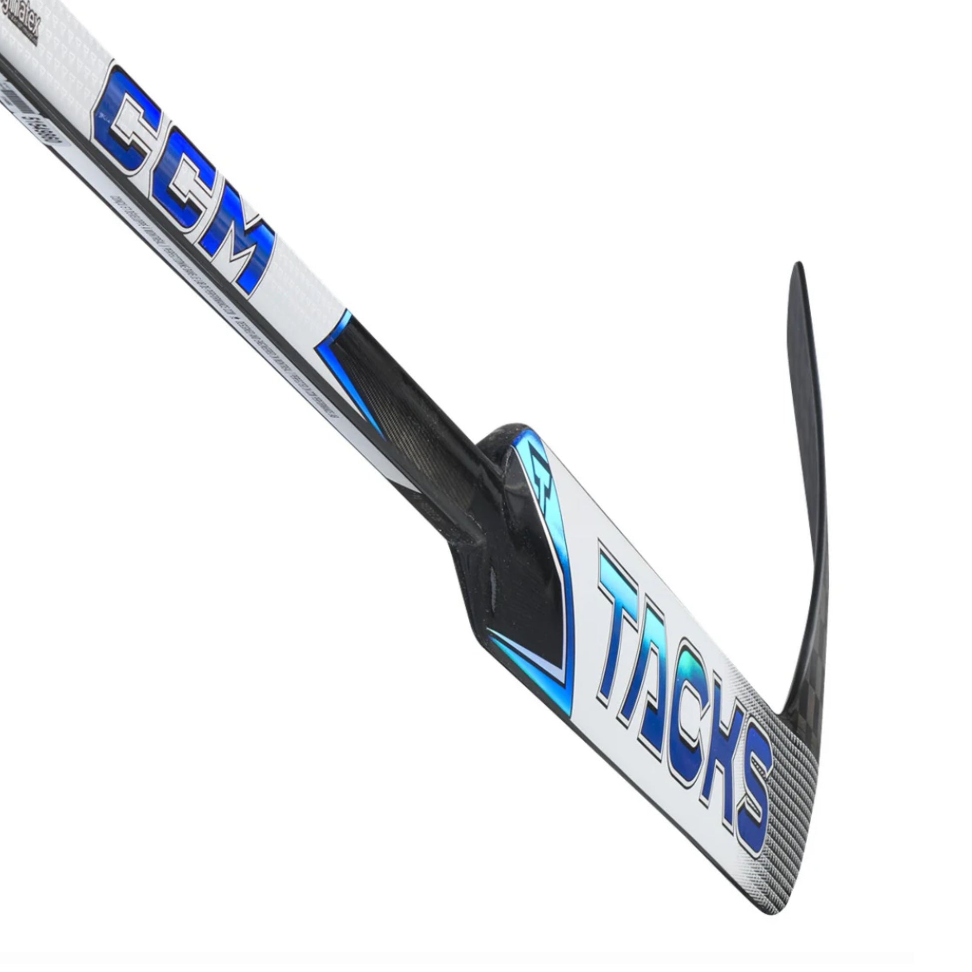 A photo of the CCM Tacks P4 Intermediate Goalie Stick in royal blue.