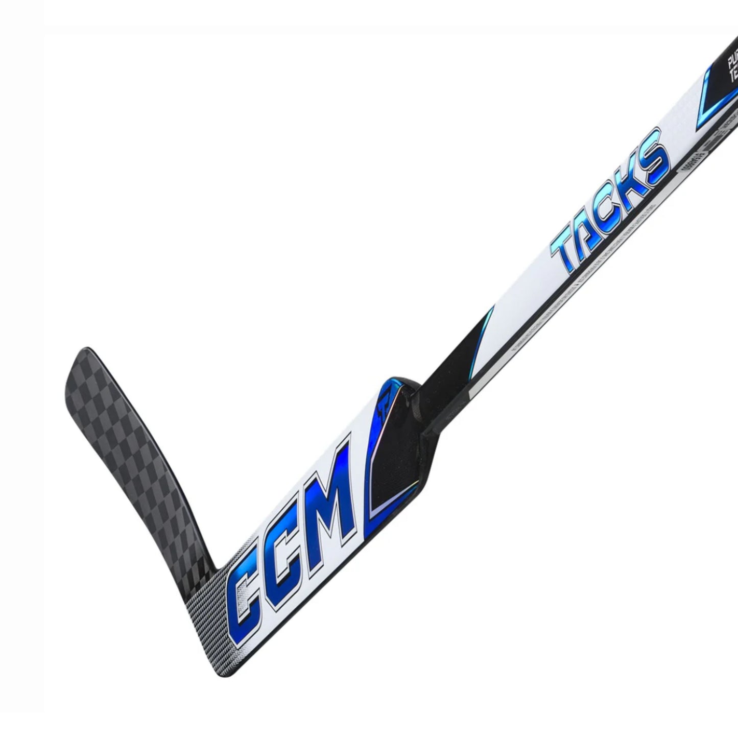 A photo of the CCM Tacks P4 Intermediate Goalie Stick in royal blue.