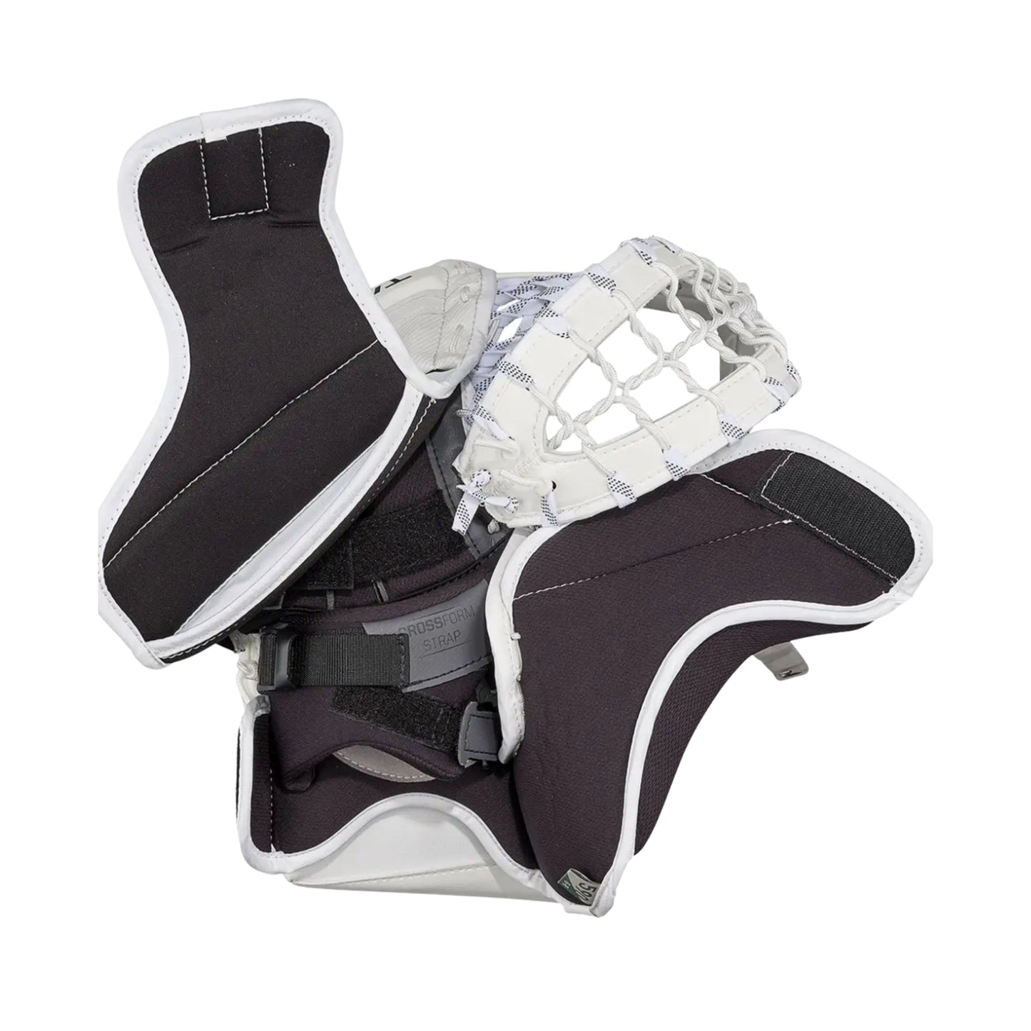 A photo of the CCM Tacks Pro Senior Goalie Catcher (2026) in colour white.