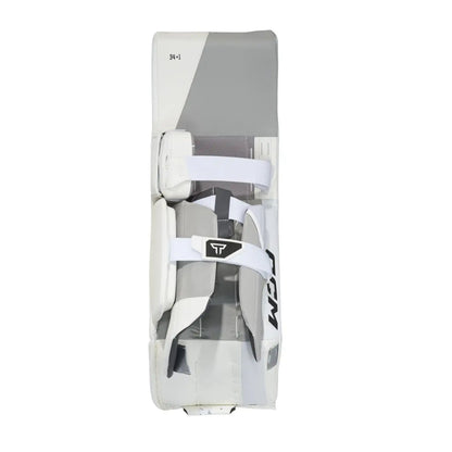 A photo of the CCM Tacks Pro Senior Goalie Pads (2026) in colour white.