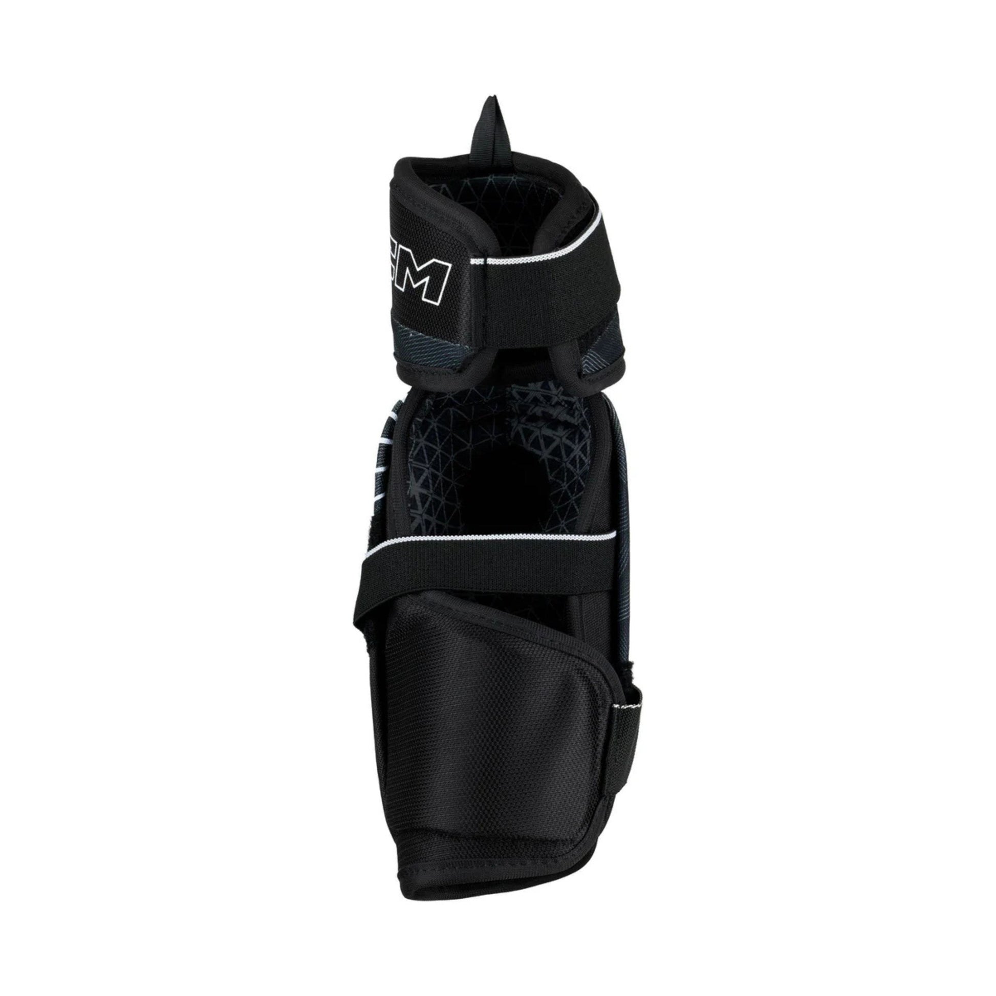 A photo of the CCM Tacks Vector Hockey Elbow Pads in colour navy blue and black.