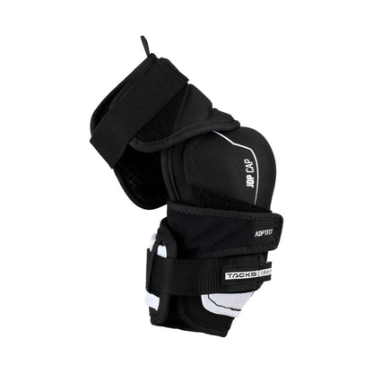 A photo of the CCM Tacks Vector Plus Hockey Elbow Pads in colour white and black.