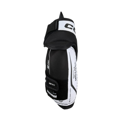 A photo of the CCM Tacks Vector Plus Hockey Elbow Pads in colour white and black.