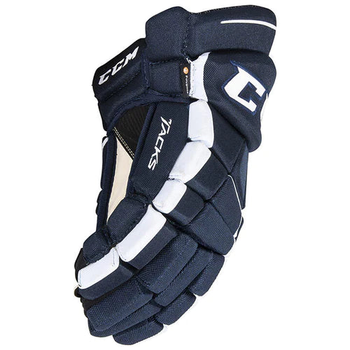 CCM Tacks Vector Pro Junior Hockey Gloves - Source Exclusive Navy Side