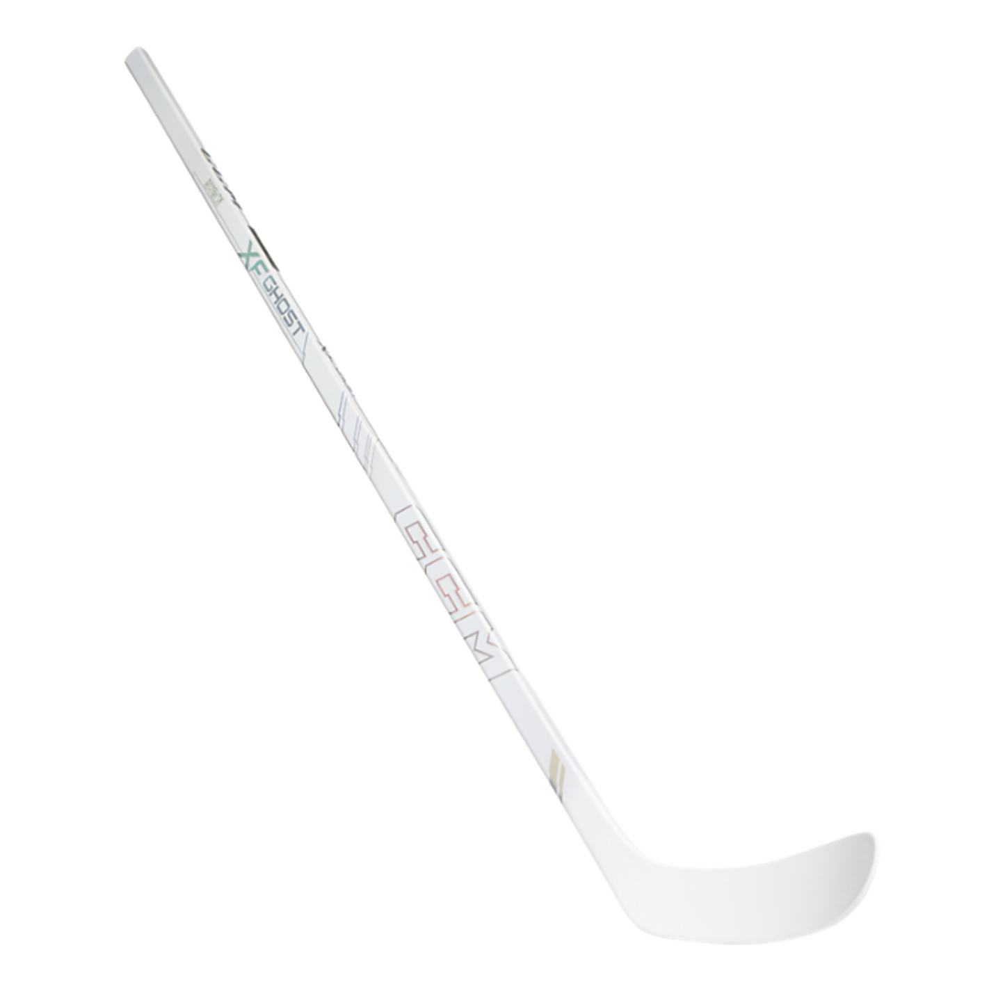 A photo of the CCM Tacks XF Ghost Senior Hockey Stick - White Edition 
