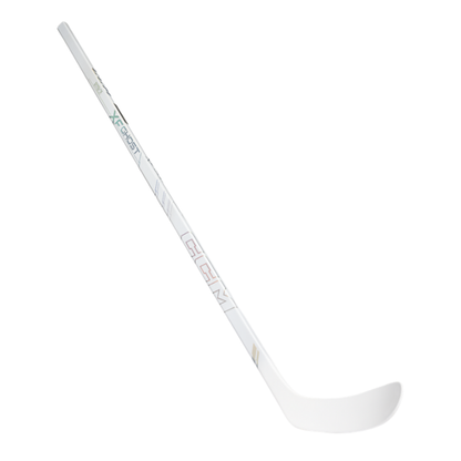 A photo of the CCM Tacks XF Ghost Senior Hockey Stick - White Edition 