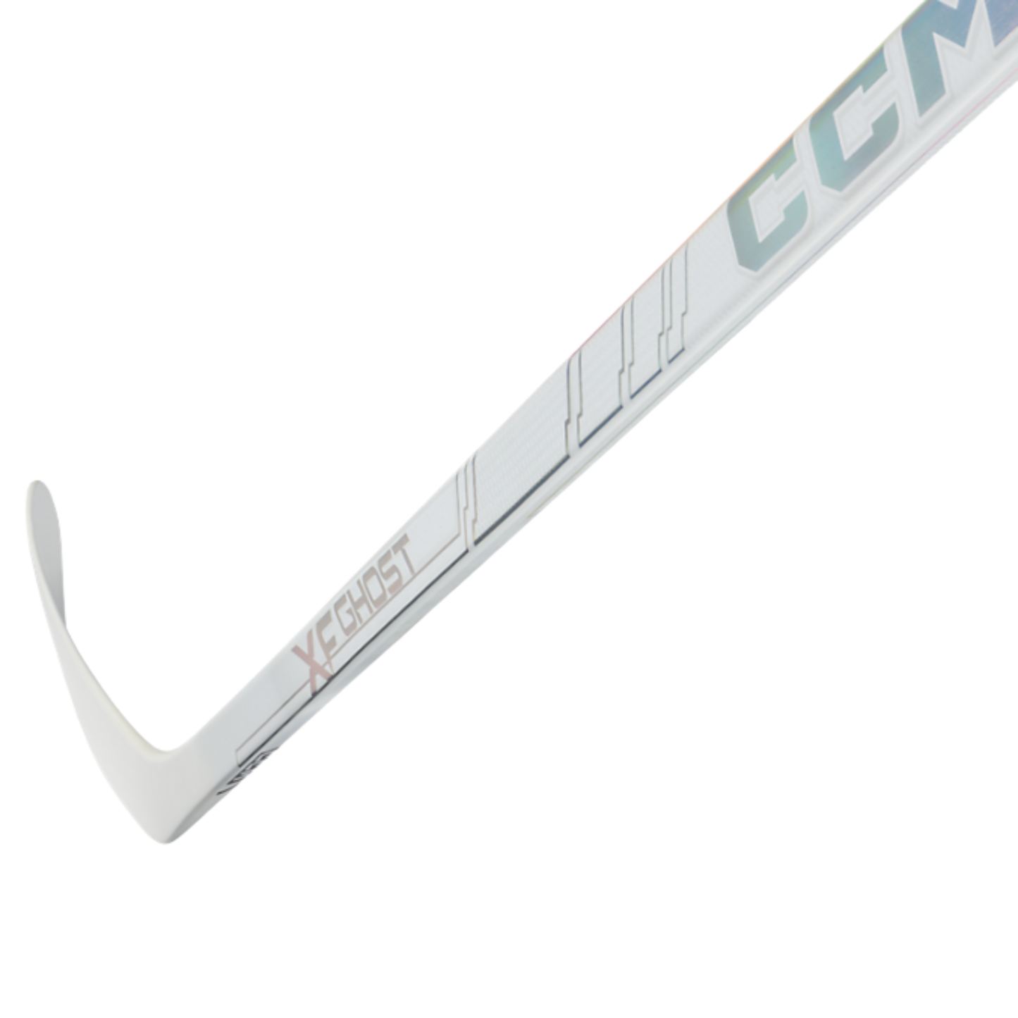 CCM Tacks XF Ghost Intermediate Hockey Stick - White Edition