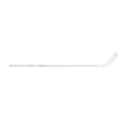 A photo of the CCM Tacks XF Ghost Youth Hockey Stick - White Edition