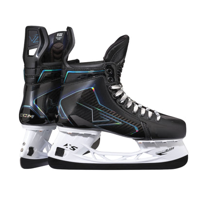 A photo of the CCM Vizion Hockey Skates in colour black and blue. 
