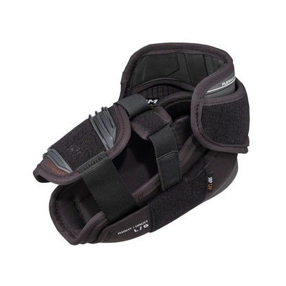 A photo of the CCM Tacks XR Pro Hockey Elbow Pads in colour black and orange.