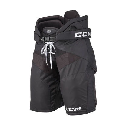 A photo of the CCM Tacks Pro Hockey Pants in colour black and white.