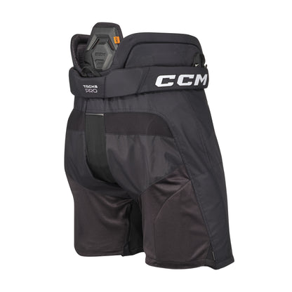 A photo of the CCM Tacks Pro Hockey Pants in colour black and white.
