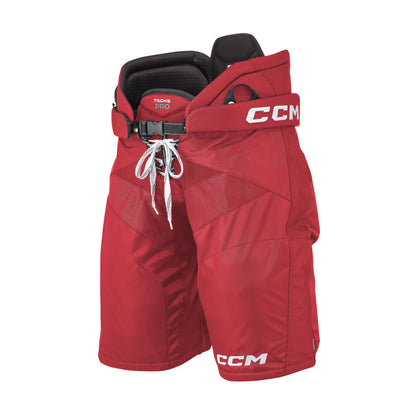 A photo of the CCM Tacks Pro Hockey Pants in colour red and white.