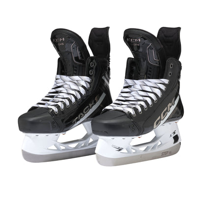 A photo of the CCM Tacks XR Hockey Skates in colours black, silver and grey.