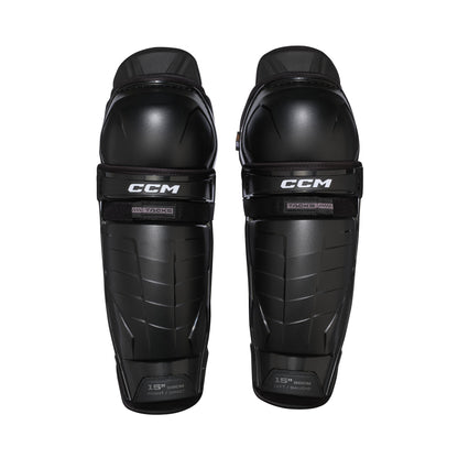 A photo of the CCM Tacks XR Pro Hockey Shin Guards in colour black.