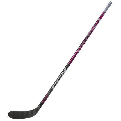 A photo of the CCM FTW X Barbie Base Senior Hockey Stick in colour red, white and black. 