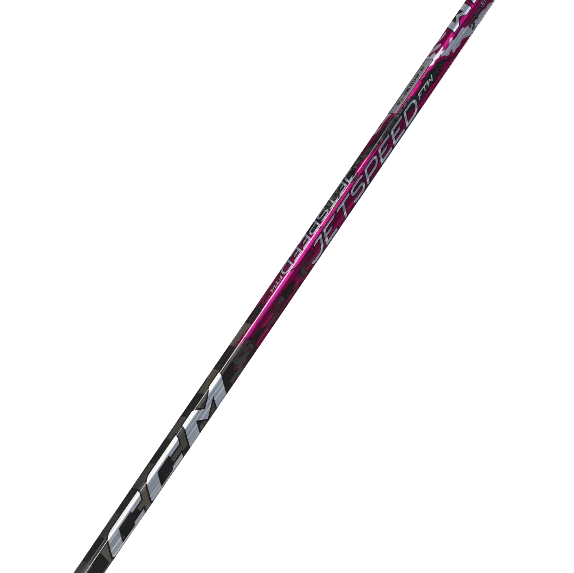 A photo of the CCM FTW X Barbie Base Senior Hockey Stick in colour red, white and black. 