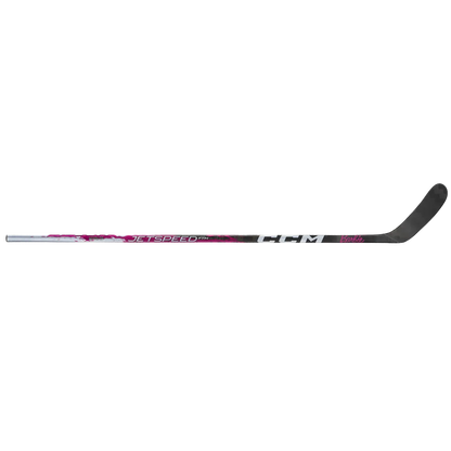 A photo of the CCM FTW X Barbie Base Senior Hockey Stick in colour red, white and black. 