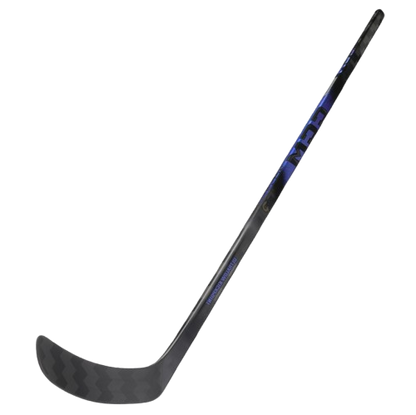 A photo of the CCM Ribcor Trigger 10 Pro Hockey Stick in colour black and purple.