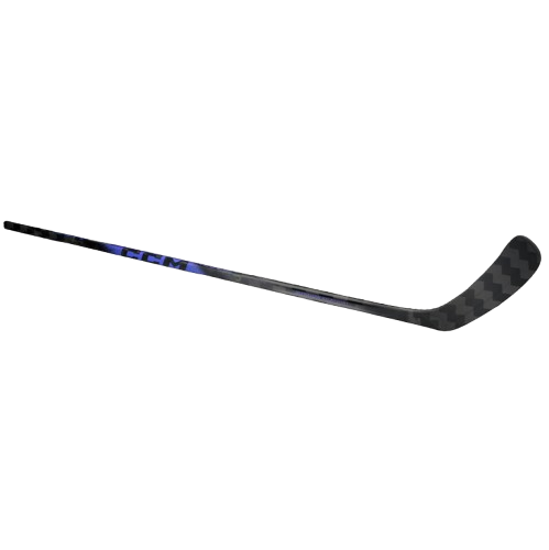 A photo of the CCM Ribcor Trigger 10 Pro Hockey Stick in colour black and purple.