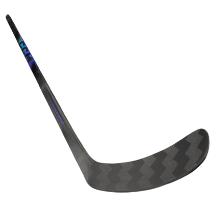 A photo of the CCM Ribcor Trigger 10 Pro Hockey Stick in colour black and purple.