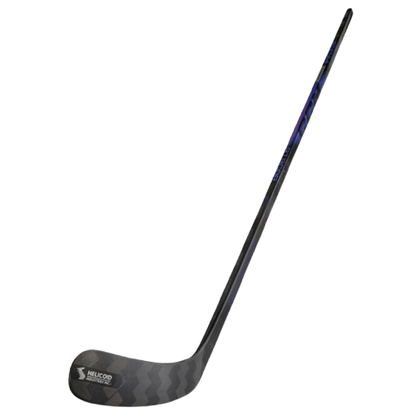 A photo of the CCM Ribcor Trigger 10 Pro Hockey Stick in colour black and purple.