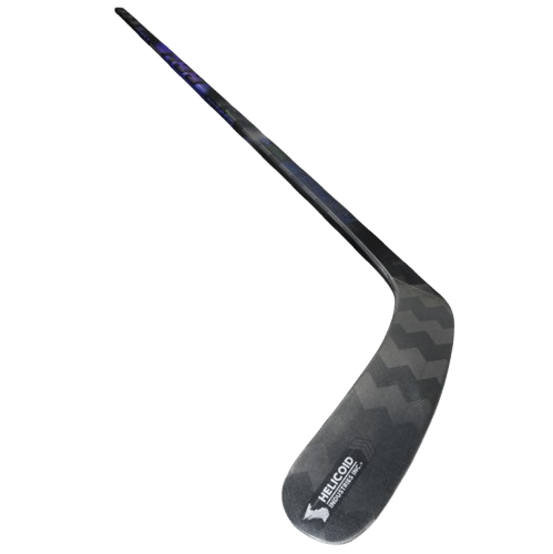 A photo of the CCM Ribcor Trigger 10 Pro Hockey Stick in colour black and purple.