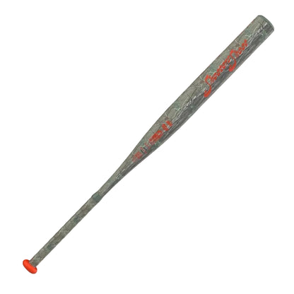 A photo of the Combat Outdoor Bradley Jones CR-1 2-Piece USSSA Slo-pitch Bat in colour grey and red.