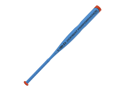 A photo of the Combat Performance Gulf Racer Bradley Jones CR-1 12.75" USSSA Slo-Pitch Bat in colour blue, red and white.