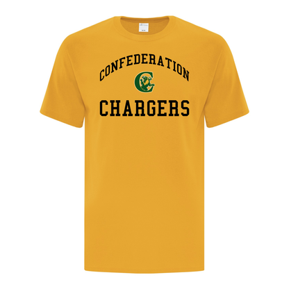 A photo of the Confederation Chargers in colour gold